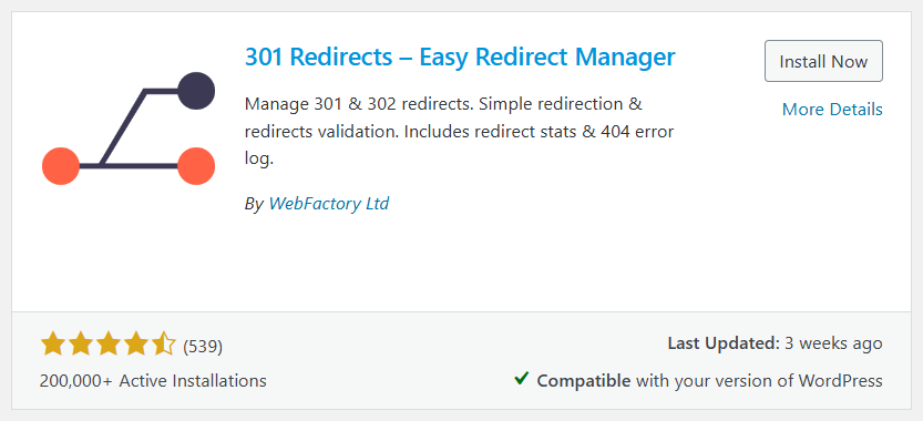 Modernizing Tech - 301 Redirect Plugin